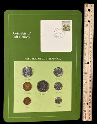 1983 THE FRANKLIN MINTS COIN SETS OF ALL NATIONS SOUTH AFRICA 92424 - Image 1 of 2