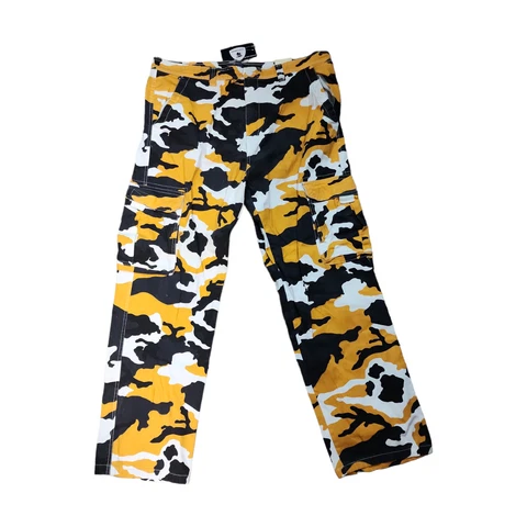 Renegade Sports Yellow/Black CAMOUFLAGE CARGO PANTS MENS Pittsburgh Steelers NEW Cover