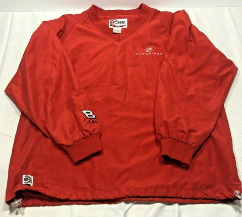 Chase Authentics Dale Earnhardt 8 Budweiser Pullover Windbreaker Jacket Size XL Cover