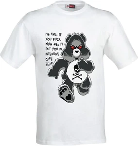 INTENSIVE CARE BEAR FULL COLOR SUBLIMATION ADULT WHITE T SHIRT - Picture 1 of 1