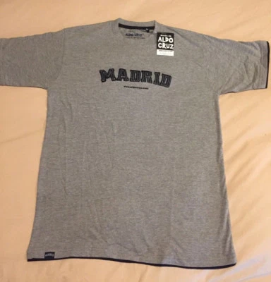 Camiseta Aldo Cruz Madrid Bordada Hombre Grande (L) Nueva Con Etiquetas Foto 1 de 4