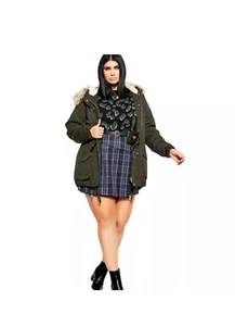 Chaqueta Parka City Chic Explorer Caqui Talla 20 Grande - Imagen 1 de 8