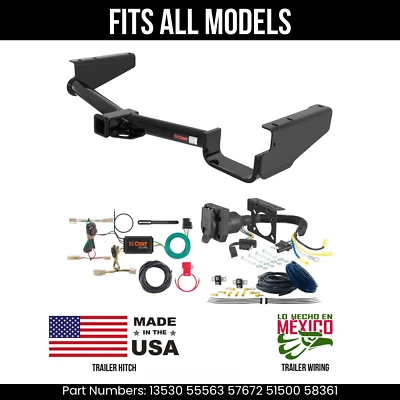 For 07-09 Lexus RX350 Trailer Hitch 7Pin Wiring Harness Kit Fits All Models Curt - Image 1 of 4