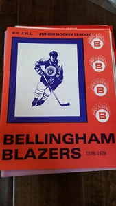 1978-79 CHILLIWACK COLTS @ BELLINGHAM BLAZERS BCHL BCJHL PROGRAM FINLAND DORP - Picture 1 of 1