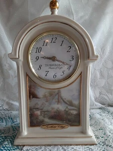 Thomas Kinkade "Sweetheart Cottage" Clock - Imagen 1 de 7