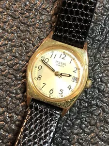 Vintage Pulsar By Seiko Women's 23mm Watch V827 For Battery/Repair Or Parts - Picture 1 of 14
