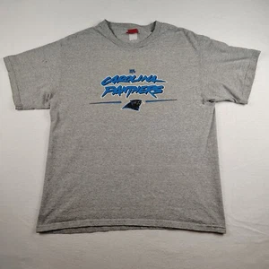 Carolina Panthers Camicia Uomo Grande Grigio Logo NFL TShirt - Foto 1 di 10