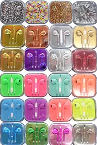 Cuffie Auricolari Controllo Volume + Custodia Motivo Metallizzato Neon Stelle Teschi - Foto 1 di 26
