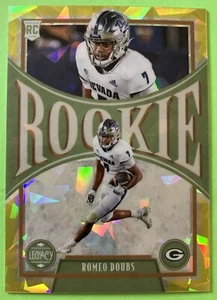 Romeo Doubs Legacy RC #165 amarillo hielo agrietado/25 empacadoras - Imagen 1 de 3