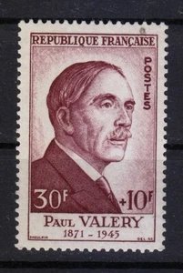 France 1954 MNH Mi 1020 Sc B290 Paul Valéry, French poet , philosopher ** - Picture 1 of 2