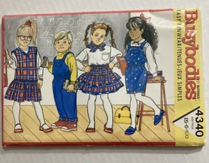 Butterick Busybodies Nähmuster 4340 Easy Funwear Größe 5-6-6x Pullover, Rock UC - Bild 1 von 5