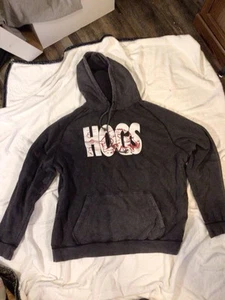 Arkansas Razorbacks Black Gray Hogs Hoodie Sweatshirt - Picture 1 of 23