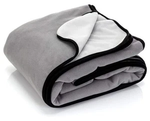 Waterproof Blanket for Bed - Large Waterproof Dog Blanket - Soft Reversible - Picture 1 of 7