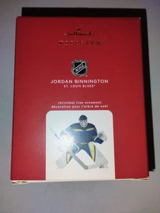Hallmark 2020 Jordan Binnington St. Louis Blues adorno de hockey - Imagen 1 de 4