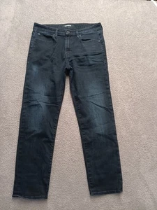 Express EXP-NYC Men’s Hyper Stretch Jeans 33x30 (approx) Dark Wash Slim Straight - Picture 1 of 7