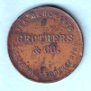 Australia Token.   Crothers Penny..  Stawell Victoria..   VF - SCARCE - Bild 1 von 2