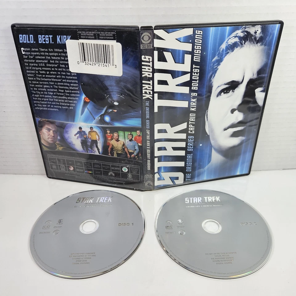 Star Trek: The Original Series - Captain Kirk's Boldest Missions (DVD, 2015) Foto 1 de 1