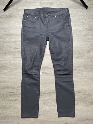 HELMUT LANG Gray Coated Stretch Skinny Leg Jeans Sz 30 # SW-DN0075 - Image 1 of 4