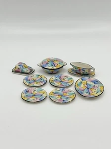 1:12 Artisan Signed Hand Decorated Dinner Set For Dolls House - Picture 1 of 11