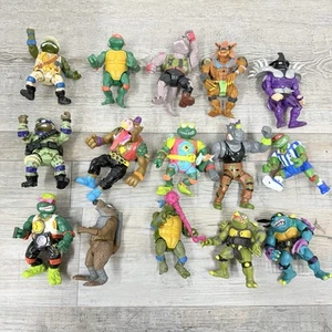 Großes Set 15 Vintage TMNT Actionfiguren Teenage Mutant Ninja Turtles Scumbug - Bild 1 von 16