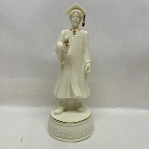San Francisco Music Box Company Ivory Color with Gold Trim Male Boy Graduate - Picture 1 of 7
