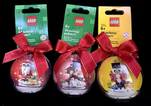 LEGO 3 nicht mehr erhältliche Ornamente: Weihnachtsmann 854037, Rentier 854038, Nussknacker 853907, NEU - Bild 1 von 5
