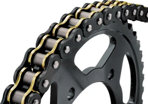 BikeMaster 520x100 BMOR O-Ring Chain - Black/Gold 197231 - Picture 1 of 1