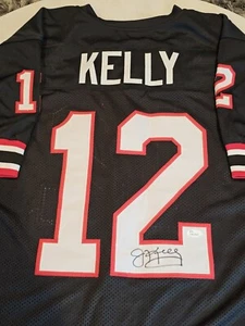 Jim Kelly Autographed/Signed Jersey JSA Sticker Houston Gamblers - Picture 1 of 7
