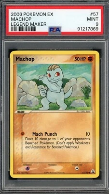PSA 9 Machop EX Legend Maker 57/92 Pokemon Card B12 - Image 1 of 2
