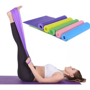 BANDE FASCE ELASTICHE ELASTICO FITNESS RESISTENZA PER ALLENAMENTO YOGA E PILATES - Imagen 1 de 21