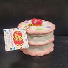 Jelly Belly Pink Ceramic Birthday Cake And Jelly Beans  Nwt