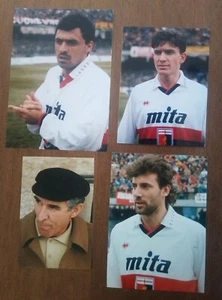 GENOA 1991-92: CALCIO, LOTTO 4 FOTOGRAFIE CALCIATORI ORIGINALI D'ARCHIVIO - Foto 1 di 1