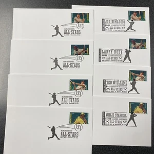FDC #4694-97 Major League All-Stars Primer Día de Emitido Juego de 8 Fundas - Imagen 1 de 1