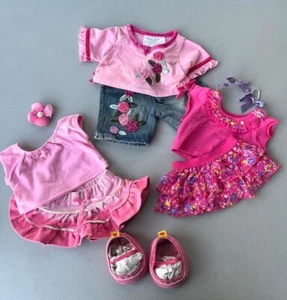 Build a Bear Kleidungspaket - Frühling Sommer Blumen - Hosen Oberteile Schuhe - Bild 1 von 9