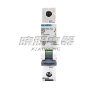 1pcs SIEMENS Miniature Circuit Breaker C Type 5SL6106-7CC 1P C6 6A - Picture 1 of 1