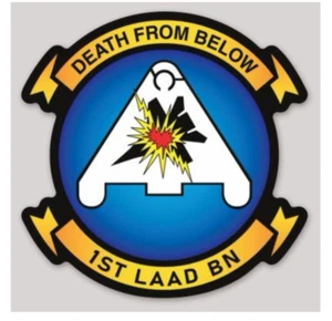 4" Marine Corps 1st LAAD Low Höhen Air Defense Squadron Autoaufkleber Aufkleber - Bild 1 von 1