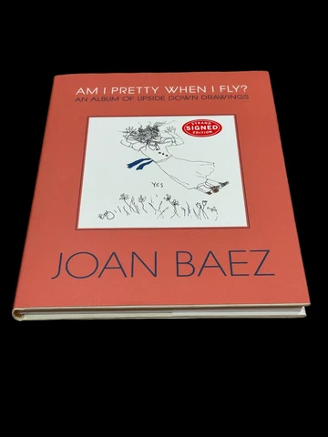 Joan Baez Folk Singer Rare Am I Pretty When I Fly Signed Autograph Book JSA Cover