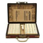 Vintage Mahjong Rare 144 Tiles Mah-Jong Set Bamboo Piece English Instructions