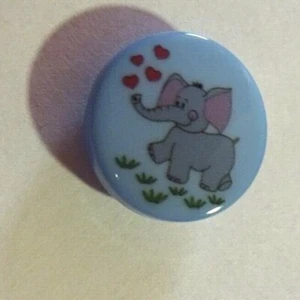 Knopf Kinder Elefant blau 15 mm Seco Knopf 22002 1 Stück - Bild 1 von 1