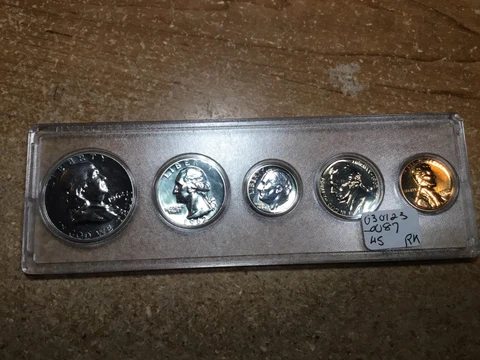 1962 Silver Proof Set-Silver Half/Quarter/Dime)-Case Holder-030123-0087 Cover