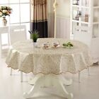 Round Table Cloth For 6 Seaters Pvc Material Size 152Cm And Elegant Design