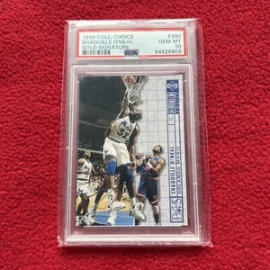 1994 Collector's Choice Gold Signature Auto #390 Shaquille O'Neal PSA 10 - Picture 1 of 6