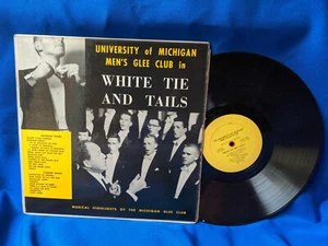 University of Michigan Men's Glee Club LP White Tie and Tails J8OP-7759 - Imagen 1 de 2
