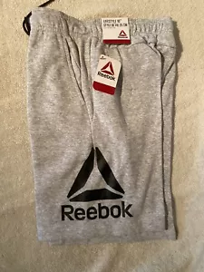 Reebok Shorts Herren klein grau Logo FT Lifestyle 10" Kordelzug aktiv - Bild 1 von 8