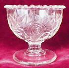 Chou rose sel ouvert maître verre transparent central #140 antique années 1870 tel quel #2