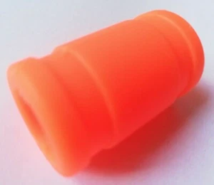 RC 1/8 NITRO buggy Car Silicone Joint Rubber exhaust COUPLER Adaptor Orange - Picture 1 of 2