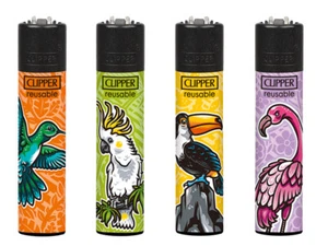 CLIPPER Feuerzeug Lighter Classic Sammeln Gas Flint 4-Set -Paradiesvogel- AUN47 - Bild 1 von 3