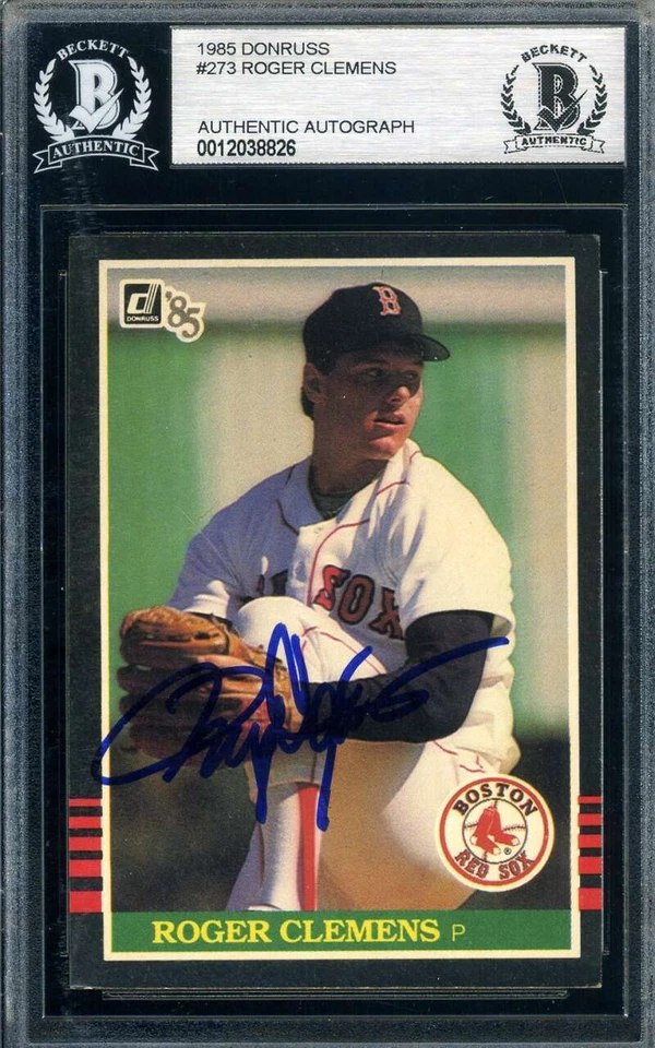 Roger Clemens Beckett Signed 1985 Donruss Rookie Autograph - Image 1 of 1