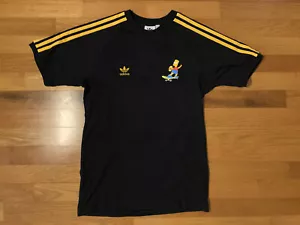 New XS Adidas Originals Simpsons 3-Stripes Shirt Bart Skate Black HA5815 Men’s - Picture 1 of 6