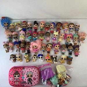 LOL Surprise 3" Puppen Set 38 Puppen & 9 Haustiere Zubehör + rosa Koffer - Bild 1 von 7